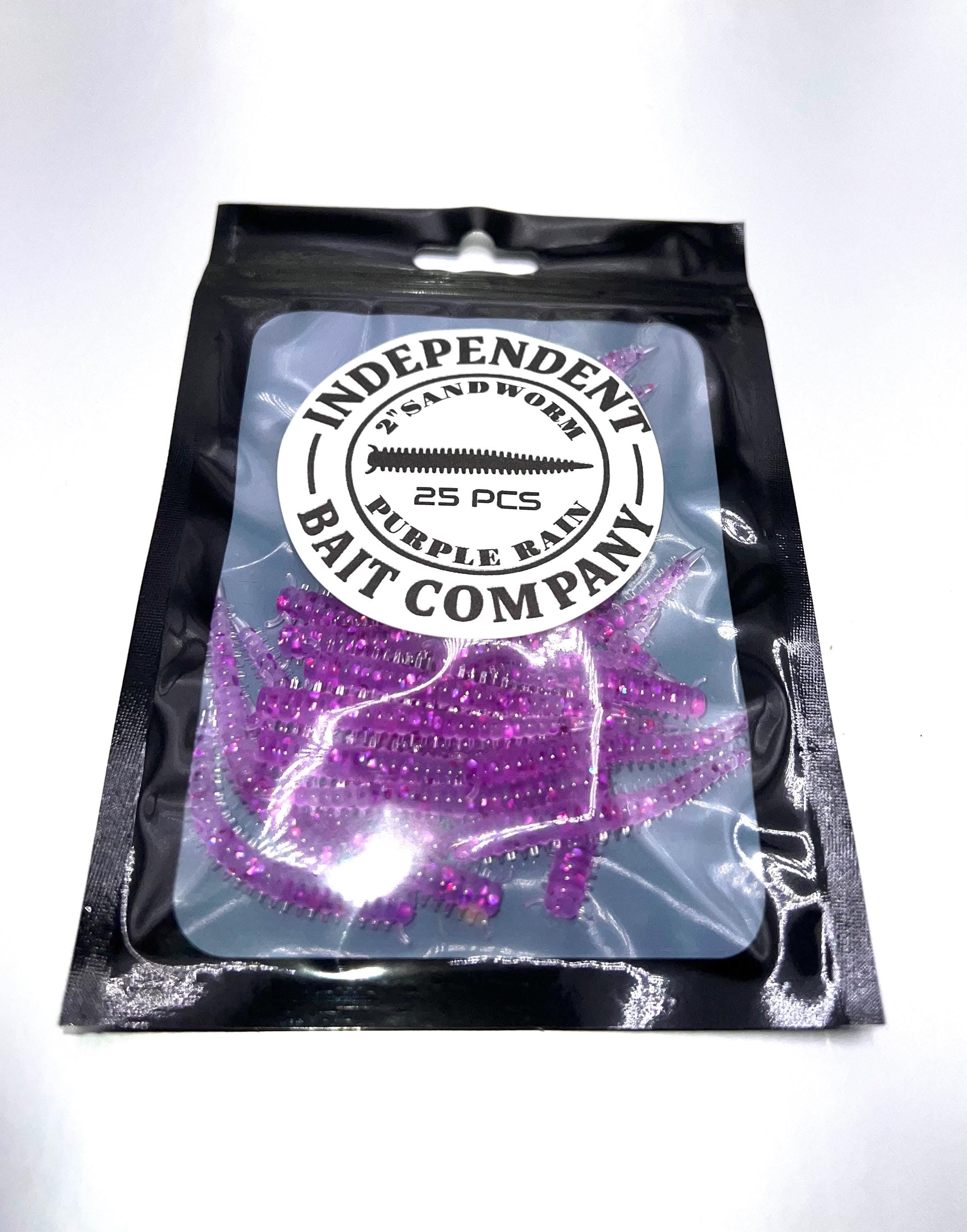 2" Purple Rain Sandworm Bait - 25/pack