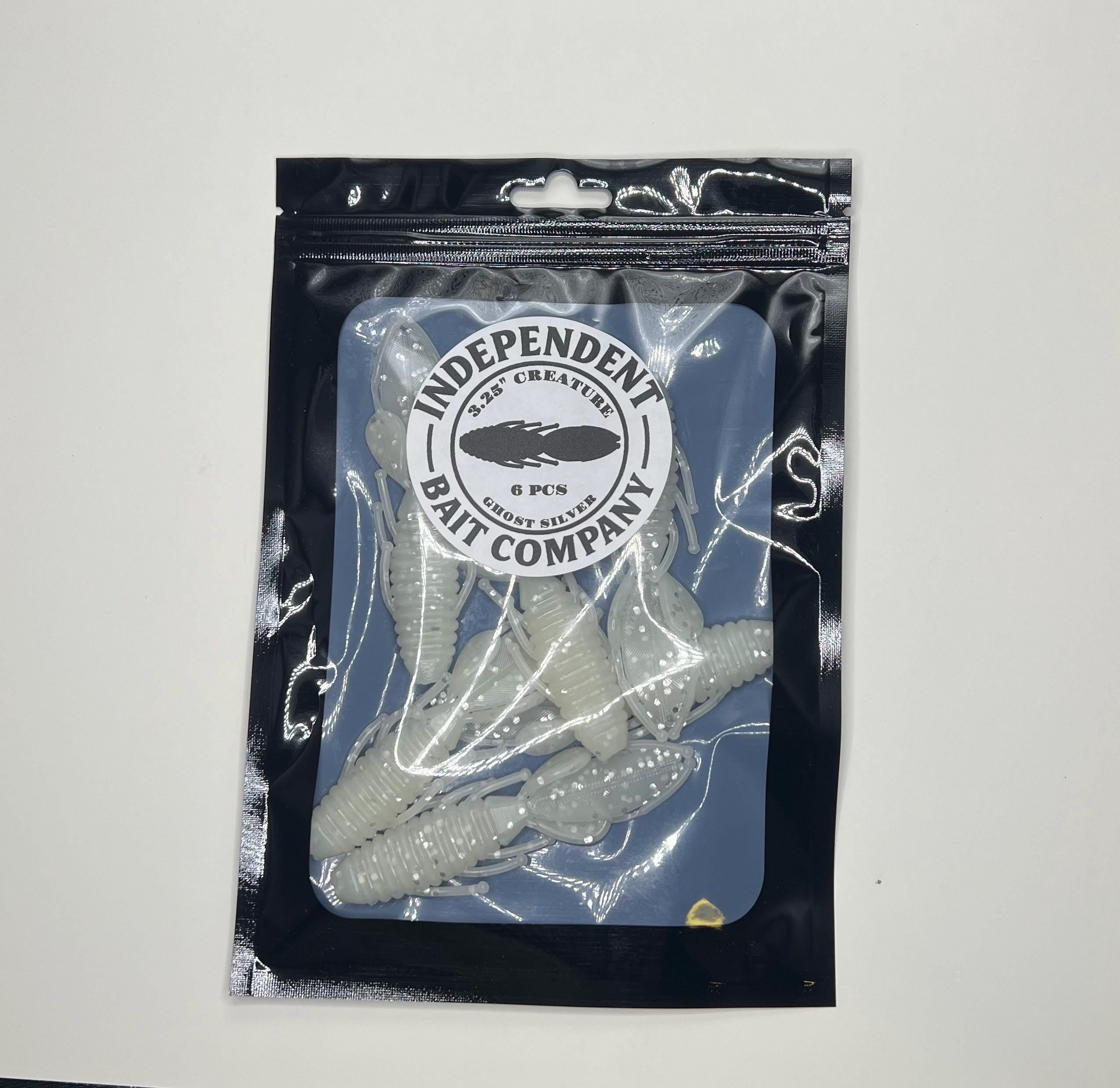 3.25" Creature Bait in Ghost Silver (6/Pack)