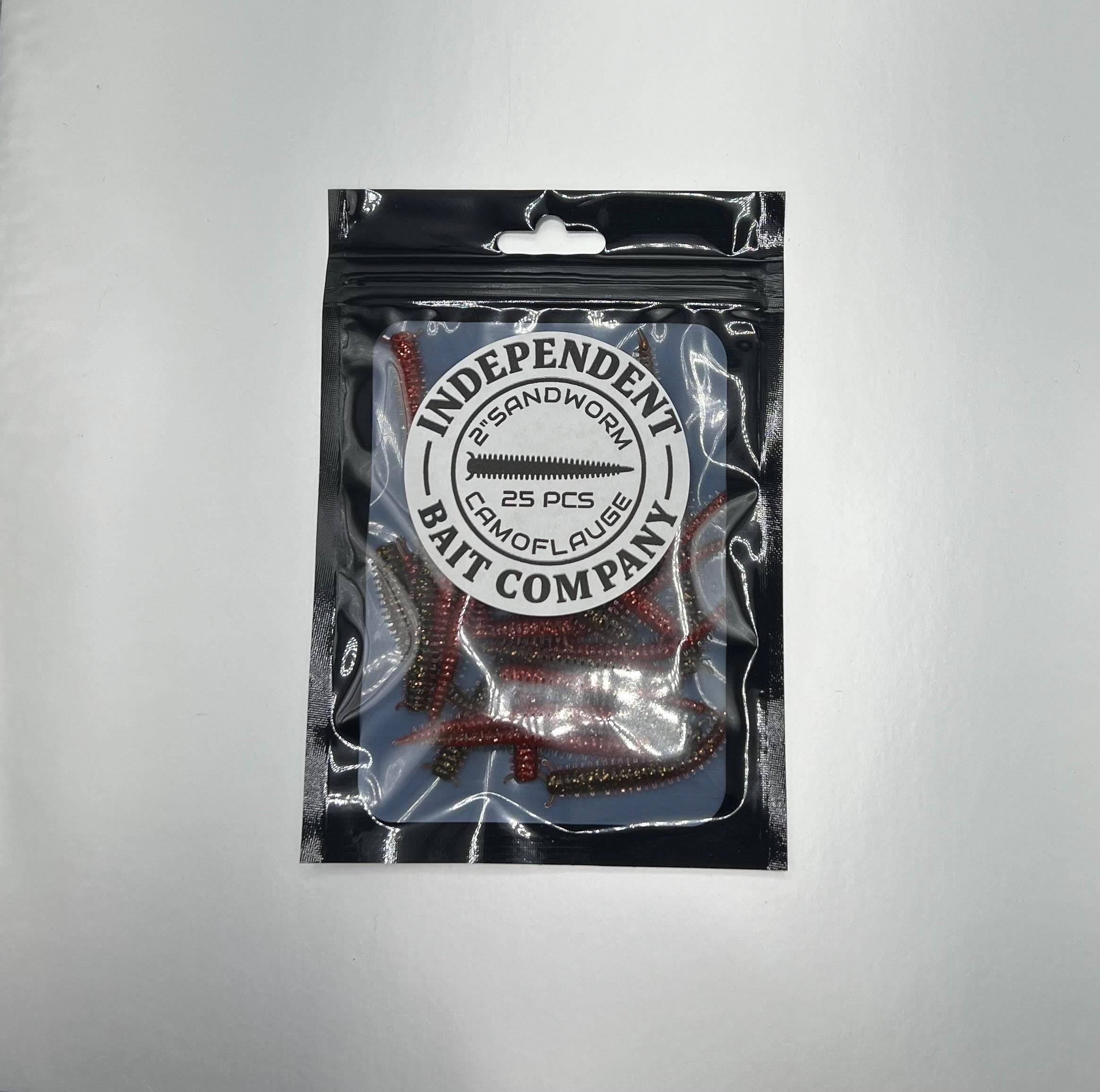 2" Camouflage Sandworm Bait - 25/pack