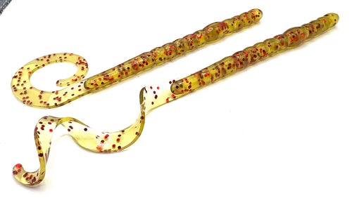 10" Curly Tail Worm - Saltwater & Freshwater Lure (6/Pack)