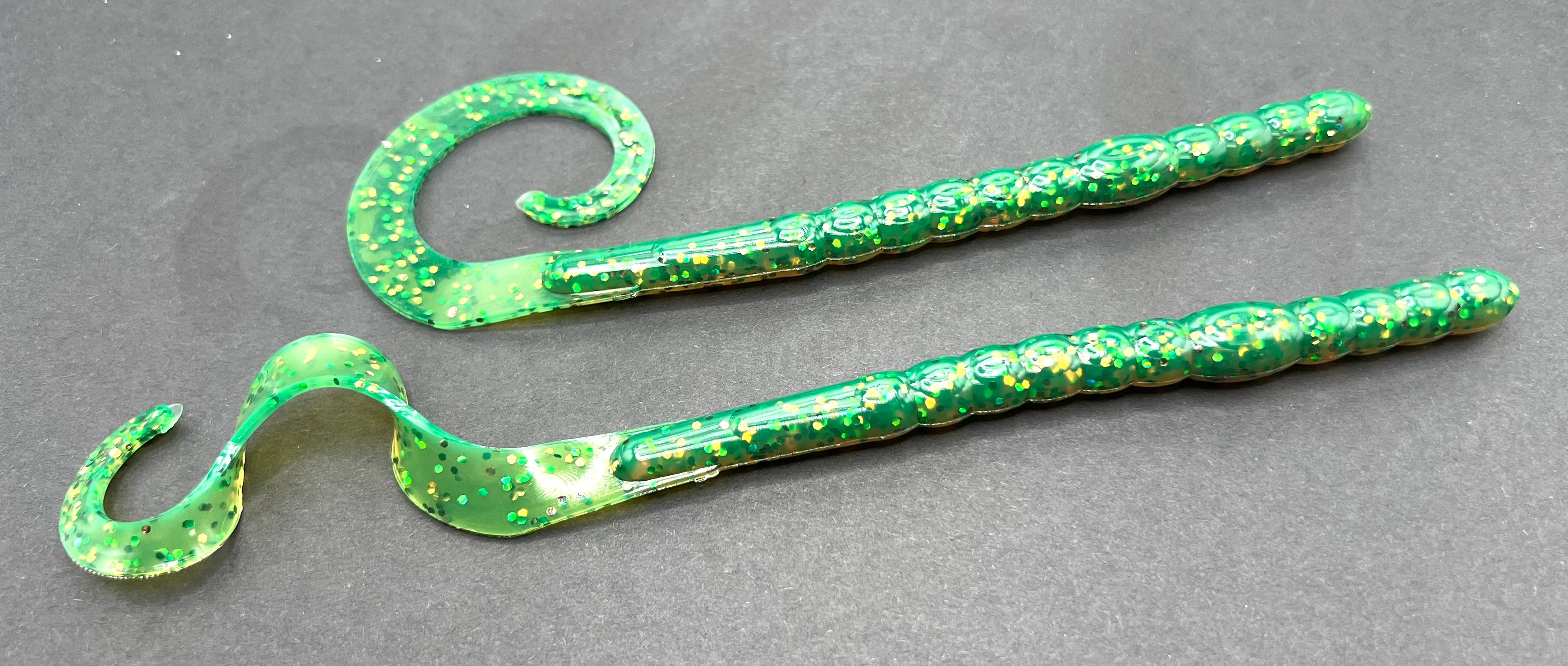 10" Curly Tail Worm - Saltwater & Freshwater Lure (6/Pack)