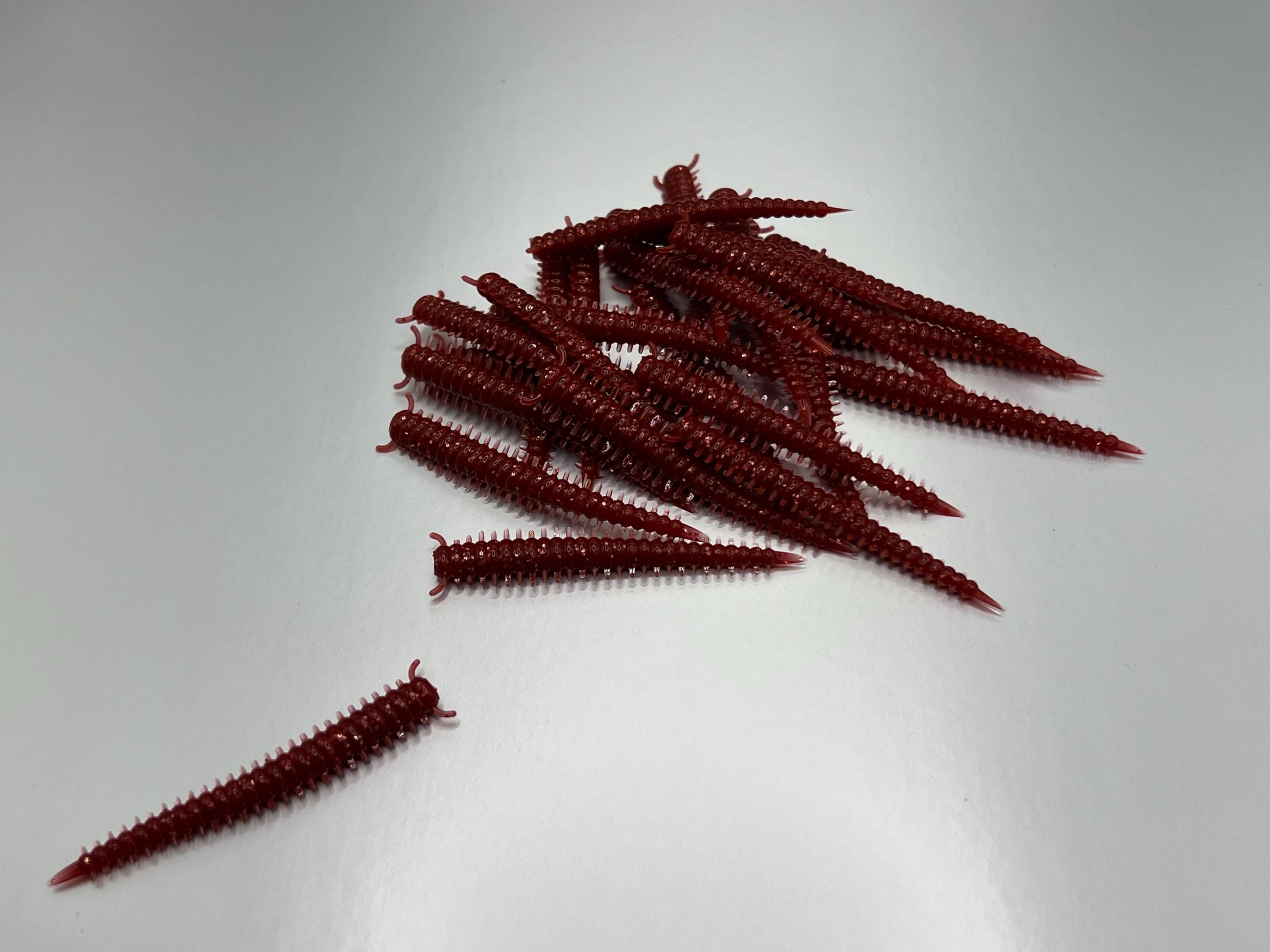 2" Red Sandworm Bait - 25/pack